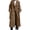 Dark Camel, variant on Women's Winter Camel Wool Trench Coat Double Breasted Notch Lapel Midi Long Overcoat with Belt and Pockets