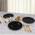 thumbnail image 6 of 60PCS Black Plastic Plates, Heavy Duty Black Disposable Plates Premium 7.5 inch Dessert Cake Salad Appetizer Plates Hard Plastic Plates Disposable for Party, 6 of 16
