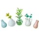 thumbnail image 1 of Toystoory Lote de 5 mini jarrones magnéticos, tres pequeños imanes para el refrigerador, florero de cerámica 3D. Decoración del hogar, 1 of 2