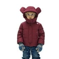 thumbnail image 5 of Girl Winter Coat Hooded Puffer Jacket Kids Girls Red Jacket Zip up Long Sleeve Waterproof Boys Thicken Jacket Boys Winter Coat Size 7-8 Years, 5 of 8