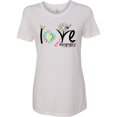 thumbnail image 3 of Inktastic Love Mimi Life with Flowers Women's T-Shirt, 3 of 5