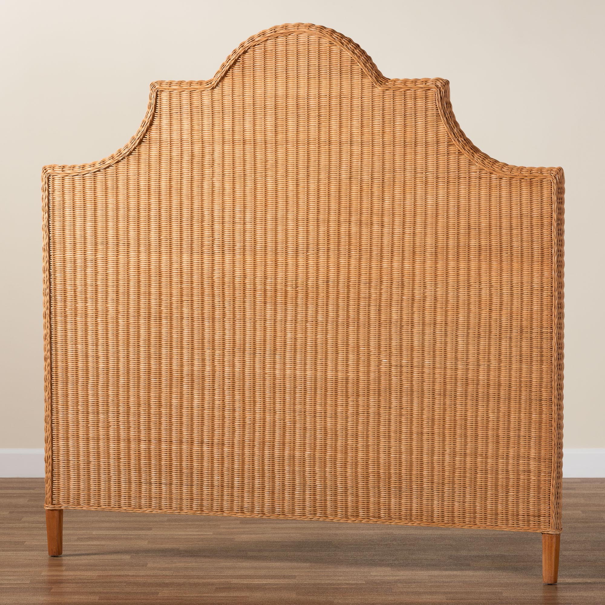 bali & pari Melanie Boho Standalone Headboard, King, Light Honey
