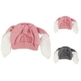 thumbnail image 3 of Xfvqtps Beanie for Child with Plush Pompom Faux Fur Knitted Cuffed Solid Color Simplicity Stretch Soft Windproof Coldproof Warm Winter Skull Cap Pink, 3 of 3