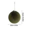 thumbnail image 3 of Christmas Ball Ornaments, 4Pack 3.94 Inch Velvet Hanging Ornaments for Christmas Tree Xmas Hanging Ornaments Decoration Indoor Holiday Tree Decorations, 3 of 9