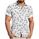thumbnail image 1 of TaTaai Men's Valentine's Day Print Shirt, Short Sleeve Button Down Casual Blouse, Romantic Gift Top Gift, 1 of 5