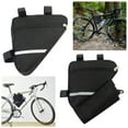 thumbnail image 2 of Bike Triangle Frame Bag, Waterproof Bicycles Front Handlebar Bag Strap-On Saddle Bag Cycling Pouch Bike Storage Tube Bag, 2 of 8