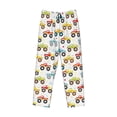thumbnail image 6 of Uemuo Cartoon Monster Trucks Pattern Men's Wide Leg Palazzo Lounge Pants with Pockets Light Weight Loose Comfy Casual Pajama Pants-Small, 6 of 9