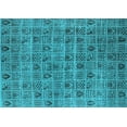 thumbnail image 1 of Ahgly Company Indoor Rectangle Oriental Light Blue Industrial Area Rugs, 5' x 7', 1 of 4