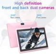thumbnail image 5 of HOTTABLET Tablet 7 pulgadas Android 14.0 con funda protectora, 8 GB (4+4 GB expandidos) RAM+ 32 GB ROM, pantalla IPS, cámara dual, Bluetooth 5.0 WiFi Tab (rosa), 5 of 5