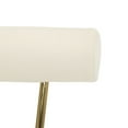 thumbnail image 7 of Indoor Home Office Furniture Rhonda Contemporary/Glam Task Chair In Gold Steel And Cream Velvet, 7 of 7