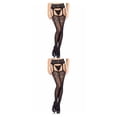 thumbnail image 2 of ZLight Bas Résille Lingerie Bas Fins Aguichant Mode Dentelle Jeux de Boîte de Nuit Collants pour Dames 2Ensemble, 2 of 6