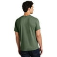 thumbnail image 4 of Gildan Short Sleeve T-Shirt for Men, Heavy Cotton Crewneck Classic Shirt, Military Green Tee, L, 4 of 5