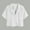 White, variant on Womens Short Sleeve Work Office Blazer Jacket Lapel Neck Button Down Cropped Shirt Suit Blouses 2026 Trendy Blouse 2026 Spring Summer Limited-time offer