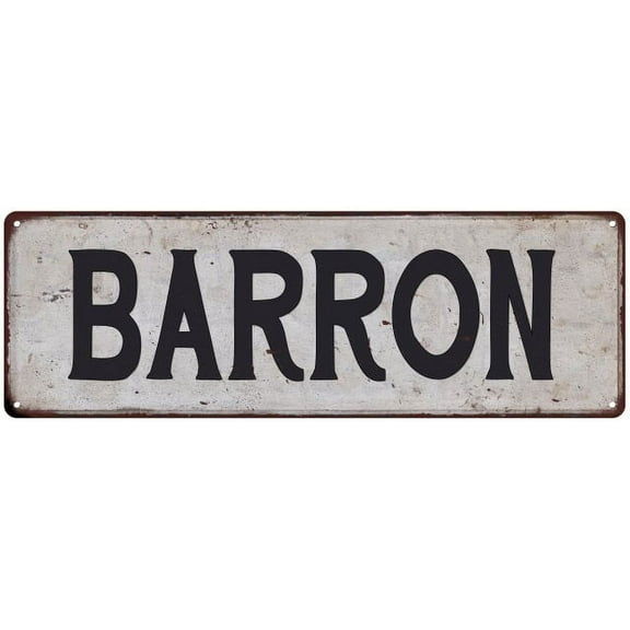 BARRON Vintage Look Rustic Chic Metal Sign 6x18 106180036538
