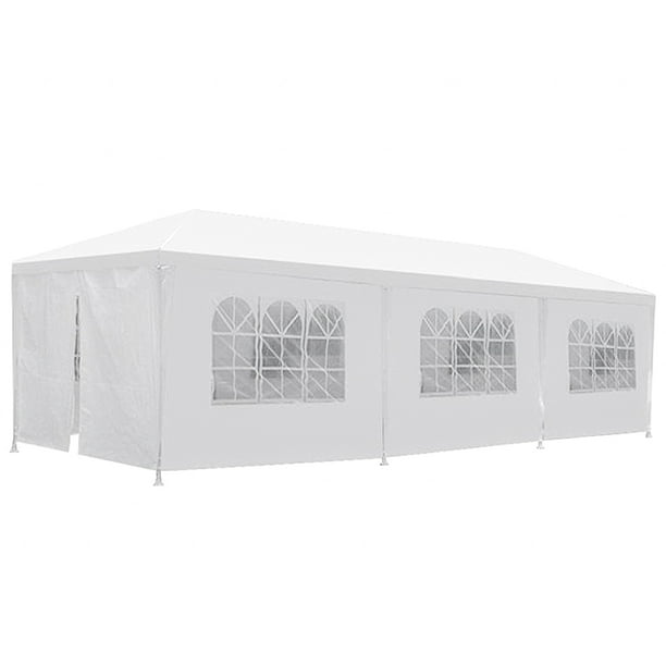 Party Tent Patio Wedding Gazebo Bbq Shelter Shed With Wall Side 10x30ft For 50 People Com Party Tent Patio Wedding, Patio Tent Enclosures