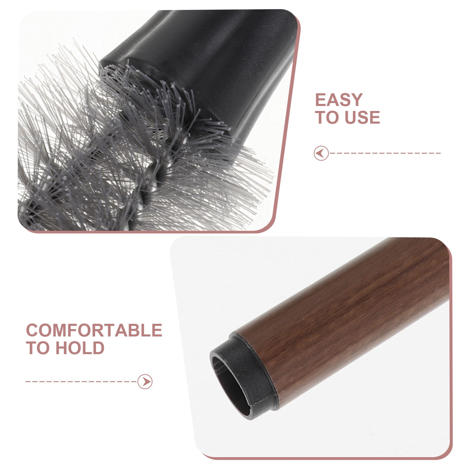 ELAYARD 2Pcs Kitchen Scrub Brush with Detachable Handle for Deep Cleaning Bottles and Juicers