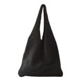 thumbnail image 1 of Bolso de mano informal tejido para mujer, bolso de playa, bolso de hombro, bolso de verano para vacaciones en la playa, bolso de mano de gran capacidad, bolso de mano hecho a mano Negro, 1 of 9