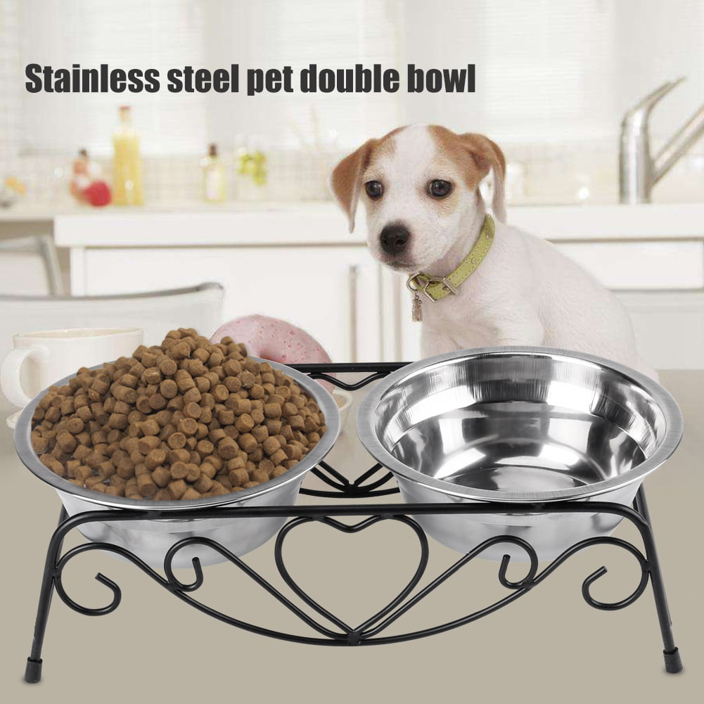 double dog food bowl