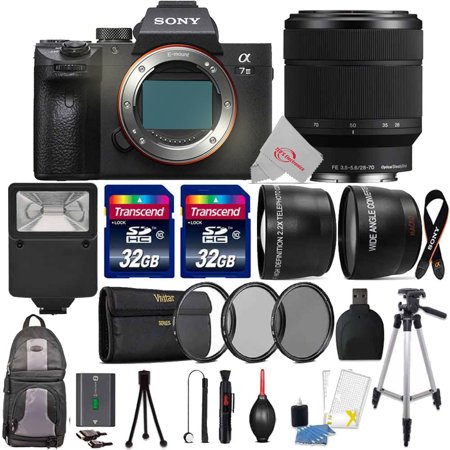Sony Alpha a7 III Mirrorless Digital Camera w/ 28-70mm Fe OSS Lens and 64GB Kit