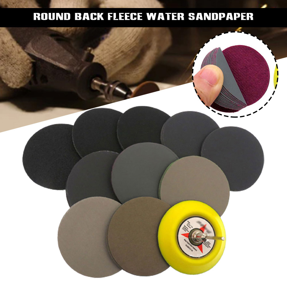Round Flocking Sandpaper Selfadhesive Sanding Polishing Water Sand