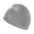thumbnail image 2 of Sioweci Extra Large Swim Cap Swimming Hat Non Slip Design High Elastic Waterproof Hair Swim Cap for Adults Grey, 2 of 13