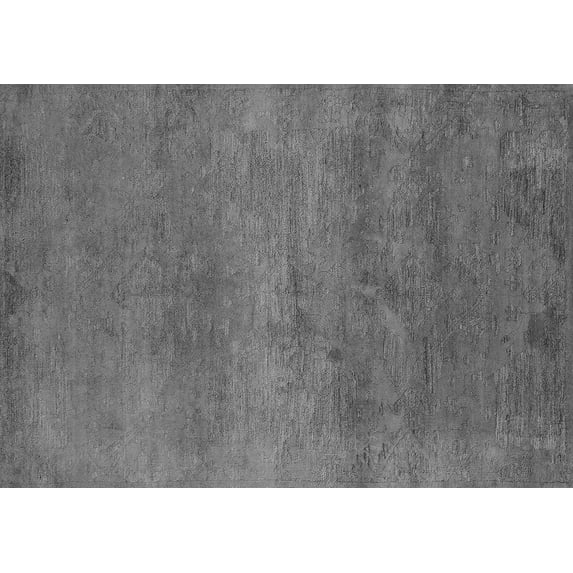 Ahgly Company Indoor Rectangle Oriental Gray Industrial Area Rugs, 8' x 10'