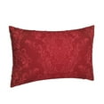 thumbnail image 2 of Naloa Vintage Burgundy Pillowcase, Throw Pillowcase, Wrinkle-Free, Stain-Resistant with Hidden Zipper for Bedroom Sofa - 20"x30", 2 of 9