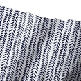 thumbnail image 5 of Creative Products Navy Herringbone Pattern 71x74 Shower Curtain, 5 of 7