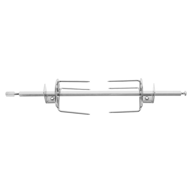 Stainless Steel Turkey Roasting Rack for Oven Rotisserie Skewer Cage with Rotating Function for BBQ Air Fryer Kitchen Use 28cm