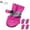 Pink 7, variant on Kraoden Dog Shoes for Small Dogs, Paw Protector with Reflective Straps, Non-Slip, Waterproof Booties, Fleece Lined Comfort, Adjustable Fit, Perfect for All Seasons, 4Pcs Set