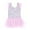 Light Pink, variant on Hienoo Girls One-Piece Swimsuit Mesh Ruffle Swimwear Bathing Suit for Kids