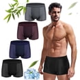 thumbnail image 1 of Bóxer Hombre de 4 Piezas Calzones de Hombre, Boxer de Rayón de Bambú Transpirable y Fresco, Ropa Interior Hombre Cómodos y Elásticos, Calzoncillos Tipo Calzones para Hombre Sin Etiqueta, 1 of 3