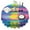 Colorful Striped Tie, variant on Colorful Tie Dye Pattern Round Tablecloth 60"x60",Wrinkle Wipeable Table Cloth for Kitchen Dining Room Picnic Patio Party