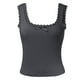 thumbnail image 4 of Camiseta sin mangas de punto acanalado con cuello redondo para mujer - Camiseta básica ajustada para llevar debajo de otras prendas, tallas S-XL, 4 of 7
