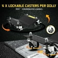 thumbnail image 7 of Luku Car Dolly Set of 4-8000 LBS Capacity Heavy Duty Wheel Dollies for Moving Vehicles - 3" Steel Wheels with Tire Protection - Fits Cars, SUVs, Trucks & ATVs - Garage & Repair Shop, 7 of 7