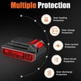 thumbnail image 6 of 2Pack LBXR20 3800mAh Replacement for Black and Decker 20V Lithium Battery Max LB20 LBX20 LST220 LBXR2020-OPE LBXR20B-2 LB2X4020 Cordless Tool Battery, 6 of 7