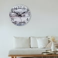 thumbnail image 6 of SKYCARPER Silent Non Ticking Battery Operated Wall Clock, Vintage, 6 of 9