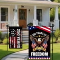 thumbnail image 7 of Luckky 250 Years America Garden Flag,250th Anniversary USA Patriotic Banner Double-Sided with Eagle Design,1776-2026 Semiquincentennial 12 x 18 Inch, 7 of 7