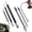White 1/4in, variant on Flexible Socket Extension Set – 1/4",3/8",1/2" Shaft Drive 10" 8" 6",45° Bend – Flexible Drill Extension for Tight Spaces (Black,1/2" 1/4" 3/8")