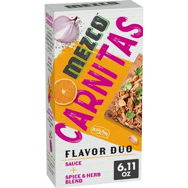 Mezco Carnitas Flavor Duo, Sauce, Spice and Herb Blend, Meal Prep Kit, 6.11 oz