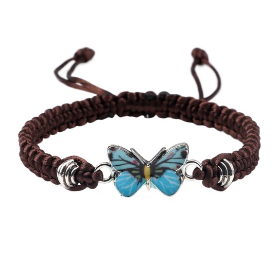 SUSHANG Butterfly Bracelet Butterfly Bracelets for Teen Girls Adjustable String Butterfly Bracelets for Women Cute Butterfly Charm Bracelets