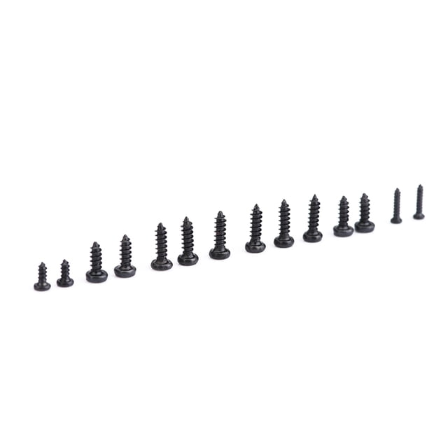 Kit d'Assortiment de Vis Auto-Tappantes en Acier Inoxydable - 1000 Pcs, M1, M1.2, M1.4, M1.7 Tailles, Durable et Résistant à la Rouille, Parfait pour Montre, Lunettes et Réparation Électronique, Emballé dans une Boîte en Plastique