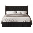 thumbnail image 2 of HMD Billy Twin Tufted Upholstered Panel Bed, Black, 2 of 3