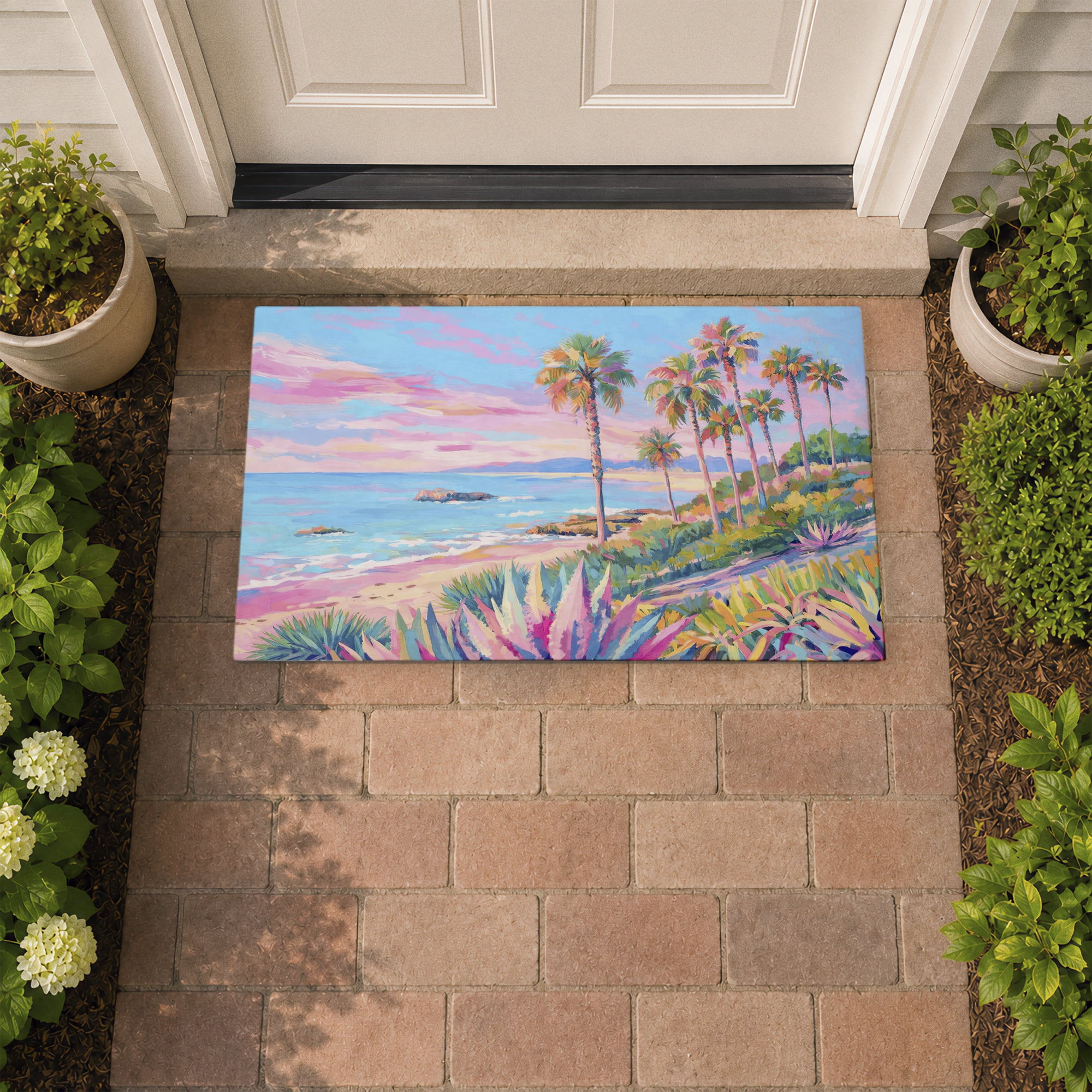 Stupell Industries Lush & Scenic Tropics Printed Outdoor Door Floor Mat, design by Ziwei Li