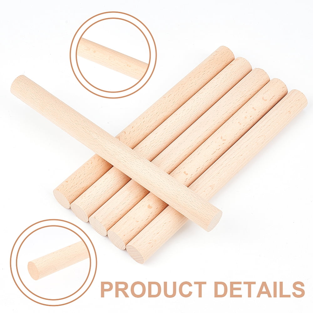 Wood Craft Sticks Column Bisque 20x1.8cm DIY