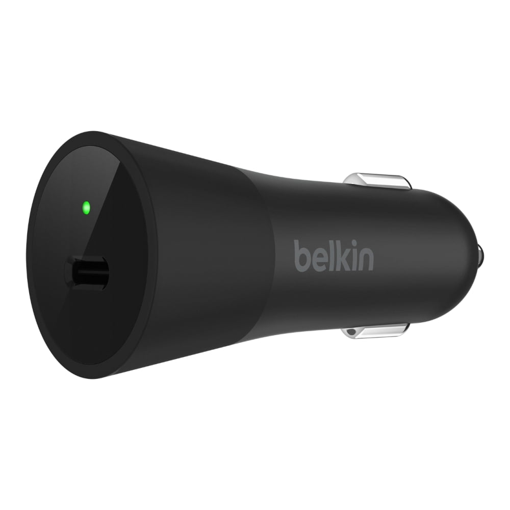 Belkin USB-C Car Charger for iPad Pro or Macbook, Black ...