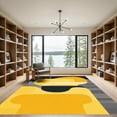 thumbnail image 2 of ODIKA 6'x9' Machine Washable Non-Slip Area Rug, Abstract Yellow High Traffic Rug, Yellow, 1068367, 2 of 7