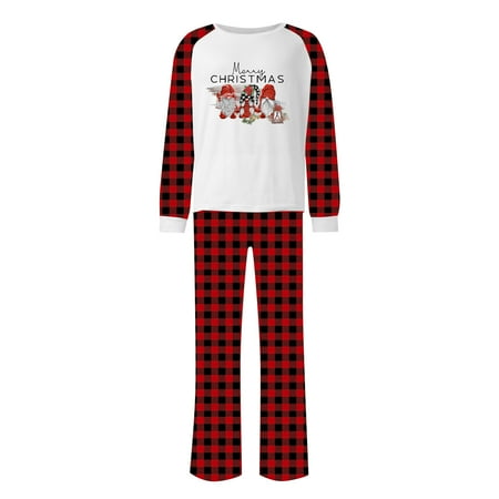 

Steady Pajamas for Girls Christmas Prints Family Matching Long Sleeve Tops+Pants Set Family Matching Sets