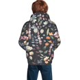 thumbnail image 3 of Bingfone Wildflower Watercolor 1 Pattern Youth Classic Hoodies Soft Hooded Pullover Sweatshirts for Girls and Boys, 3 of 6