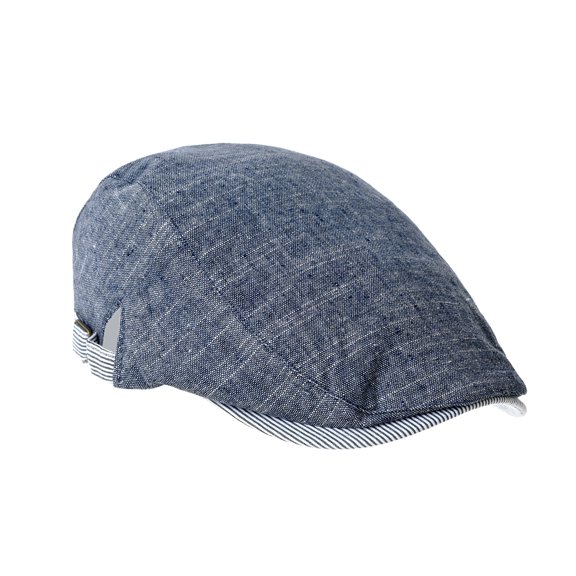 WITHMOONS Men Newsboy Hat Cotton Irish Cabbie Gatsby Hunting Cap YZ30101 (Blue)